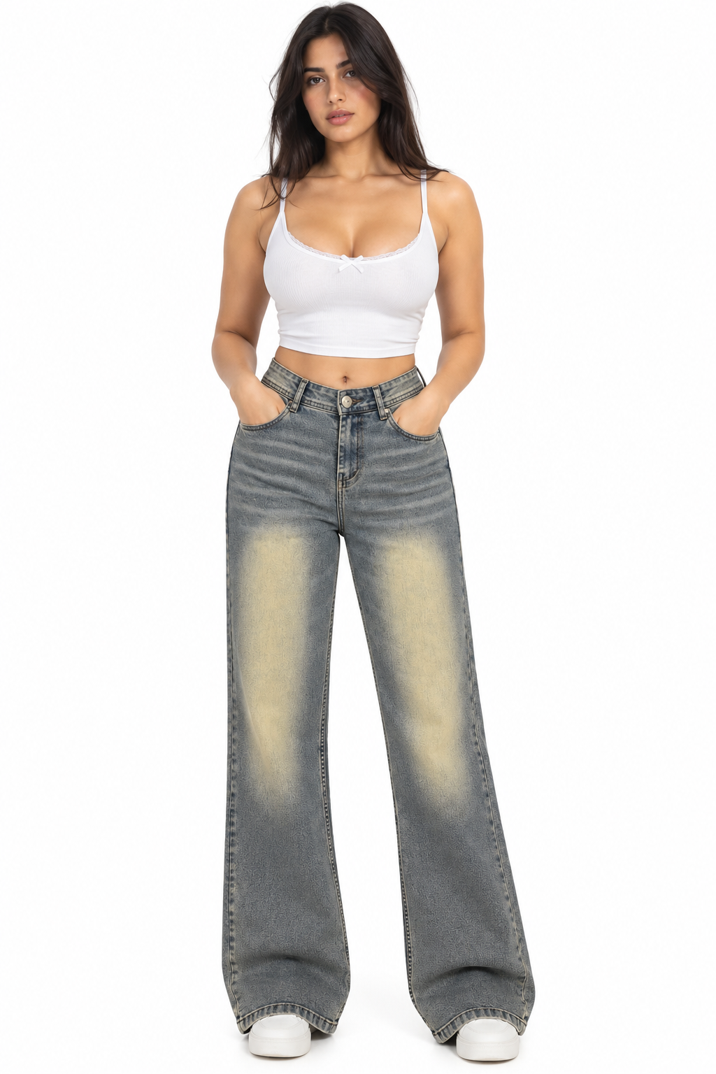 Women’s Bootcut Jeans – Dusty Blue