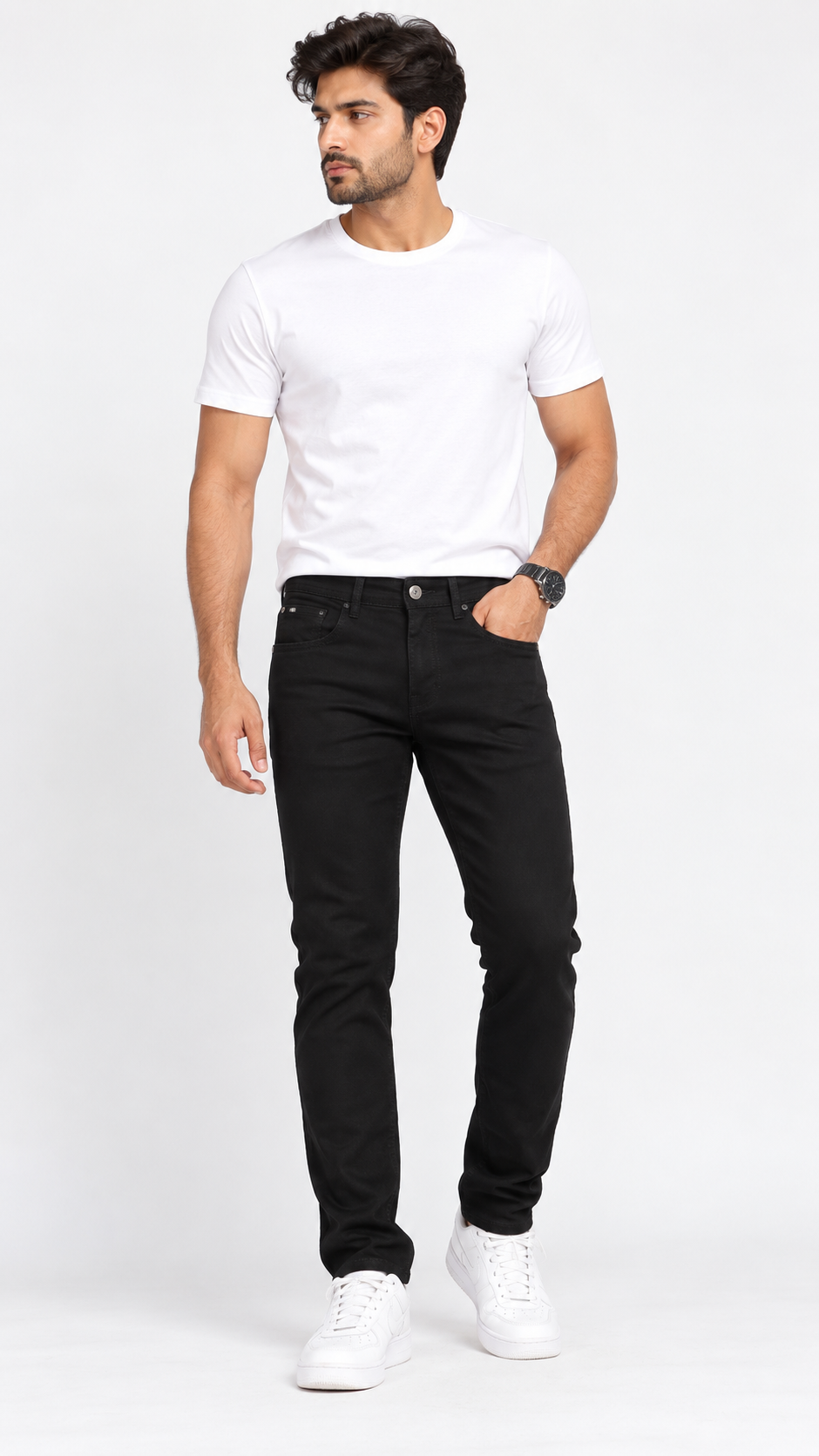 Men's Slim Fit Black Jeans